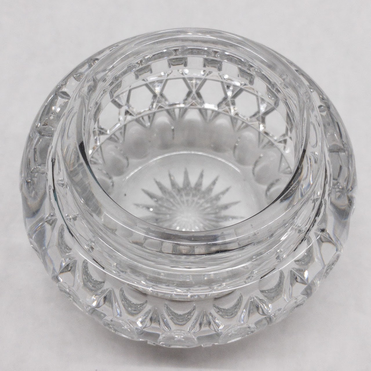 Silver & Glass Vanity Jar