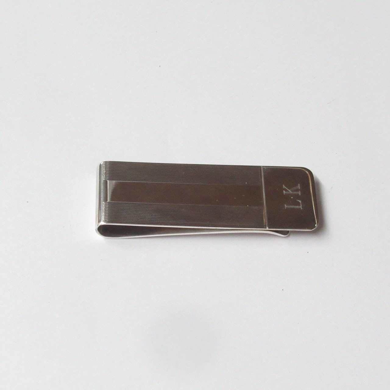 Tiffany & Co. Sterling Silver Monogrammed Money Clip