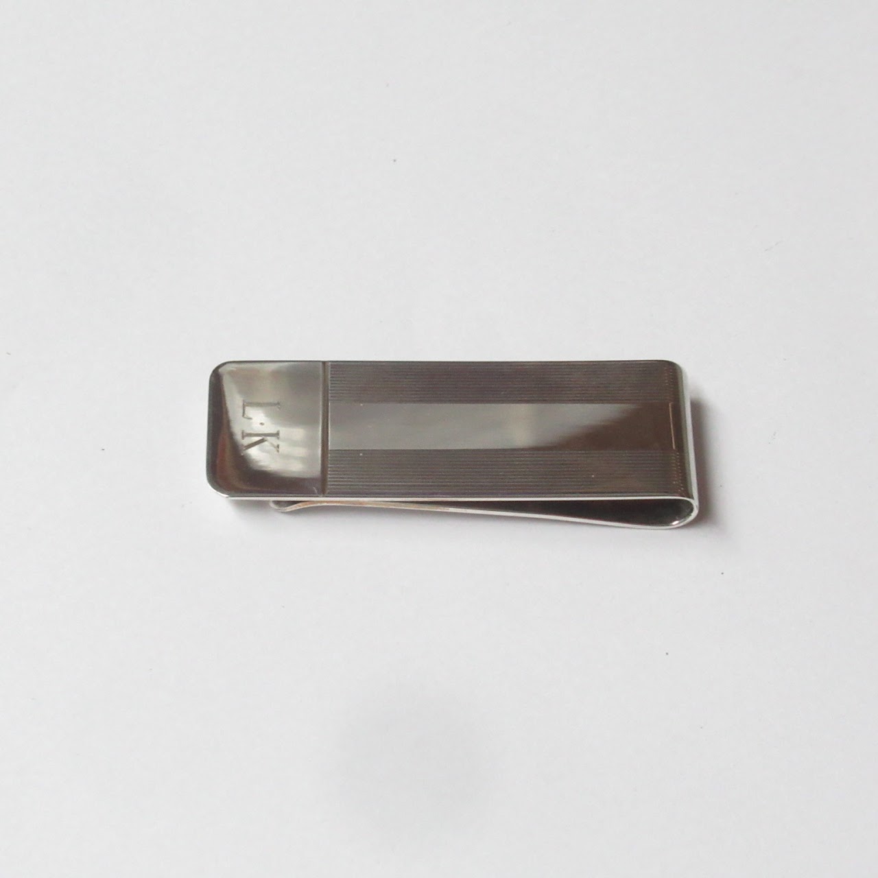 Tiffany & Co. Sterling Silver Monogrammed Money Clip