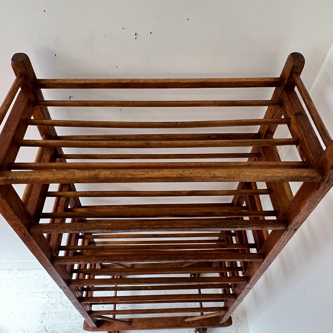 Antique Oak Baker's Rack