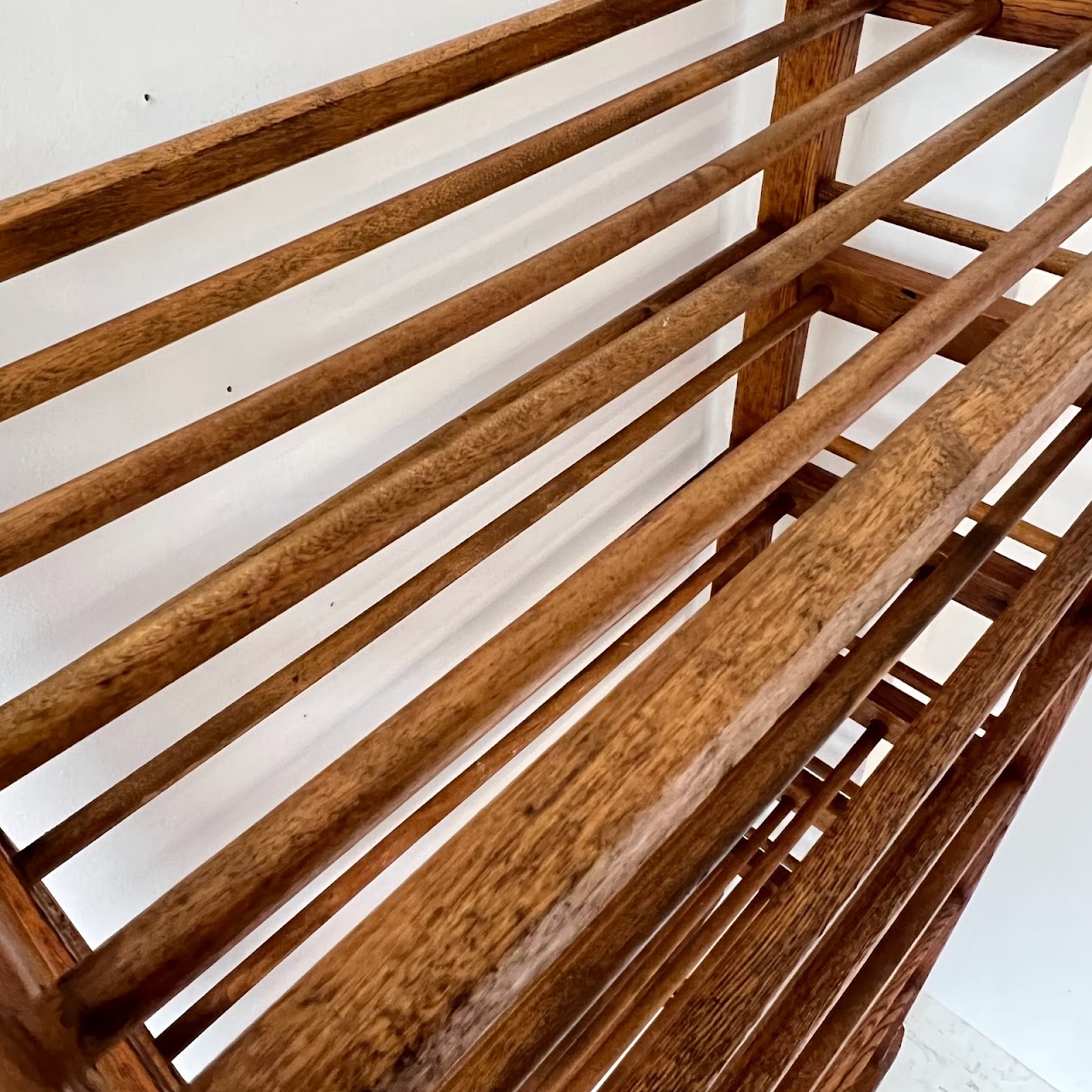 Antique Oak Baker's Rack