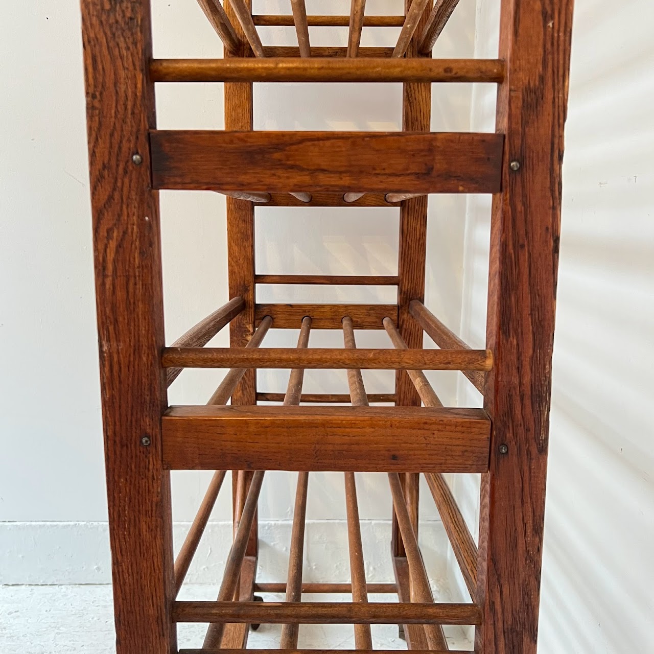 Antique Oak Baker's Rack