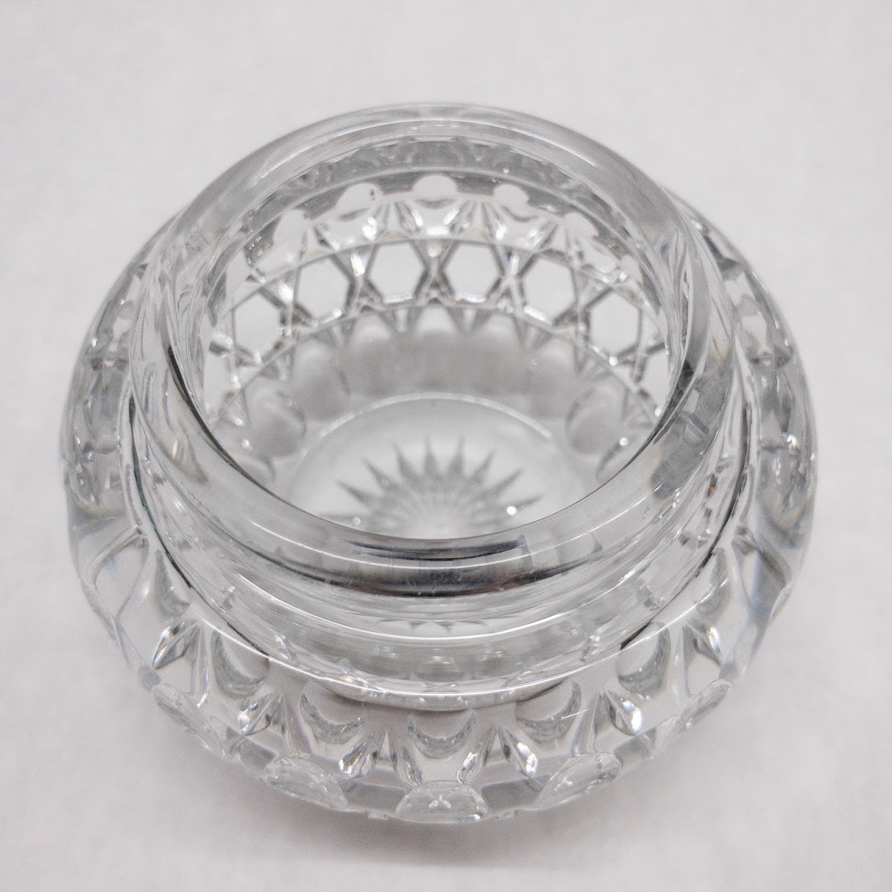 Silver & Glass Vanity Jar