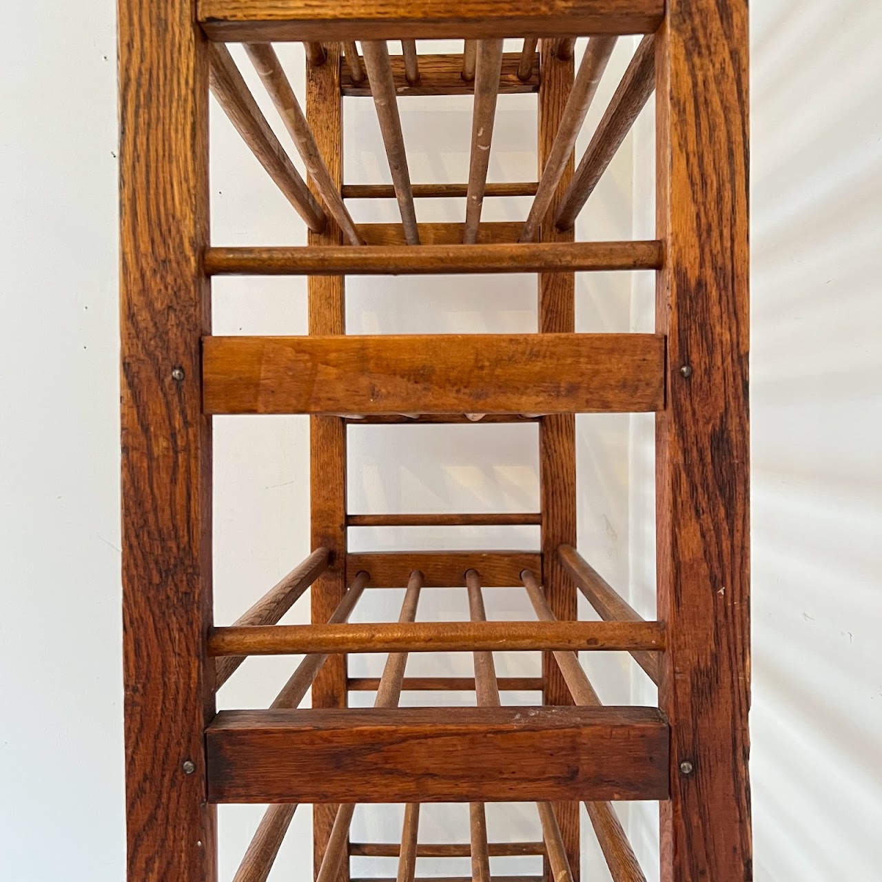 Antique Oak Baker's Rack