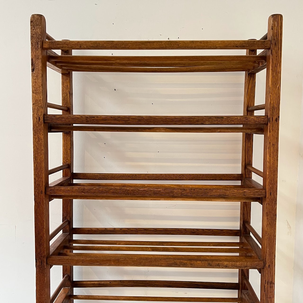 Antique Oak Baker's Rack