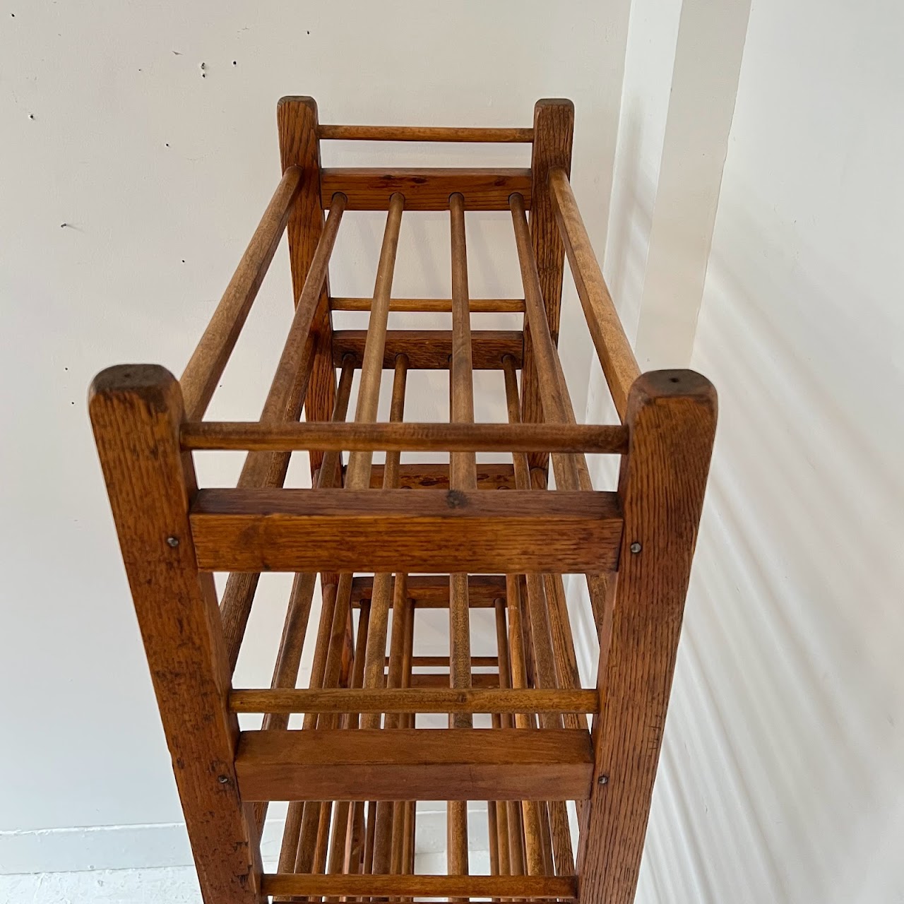 Antique Oak Baker's Rack