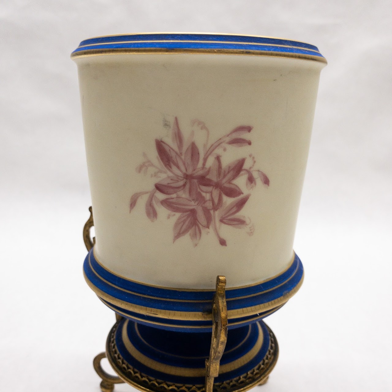 19th C. French Hand-Painted Porcelain Vase Pair