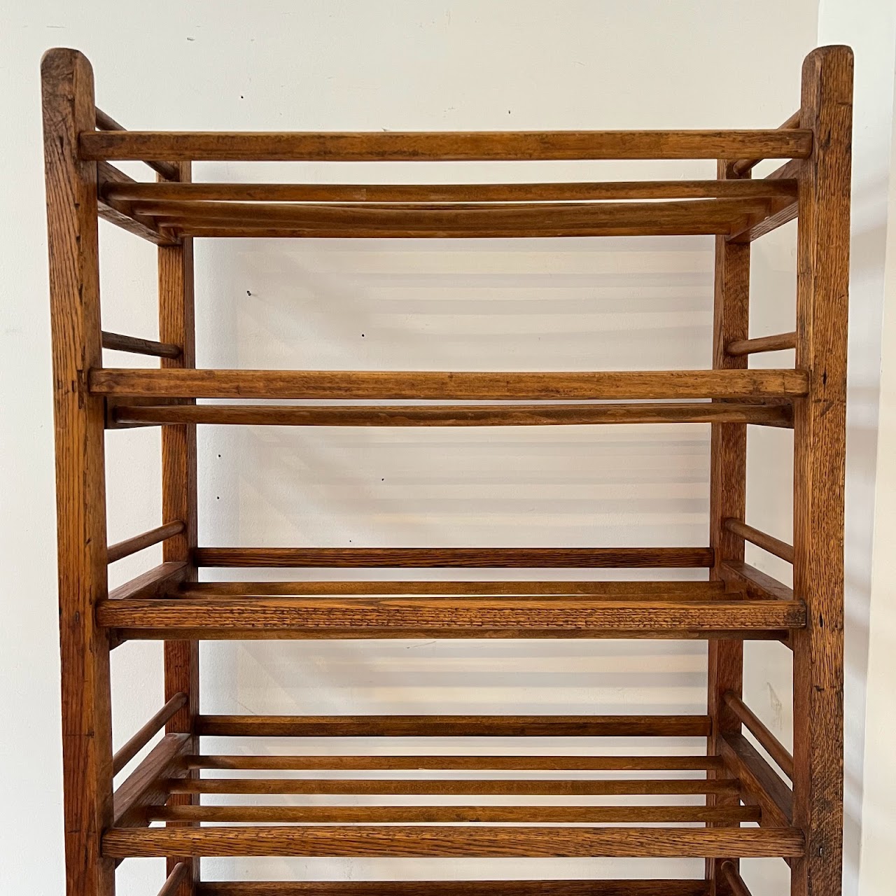 Antique Oak Baker's Rack