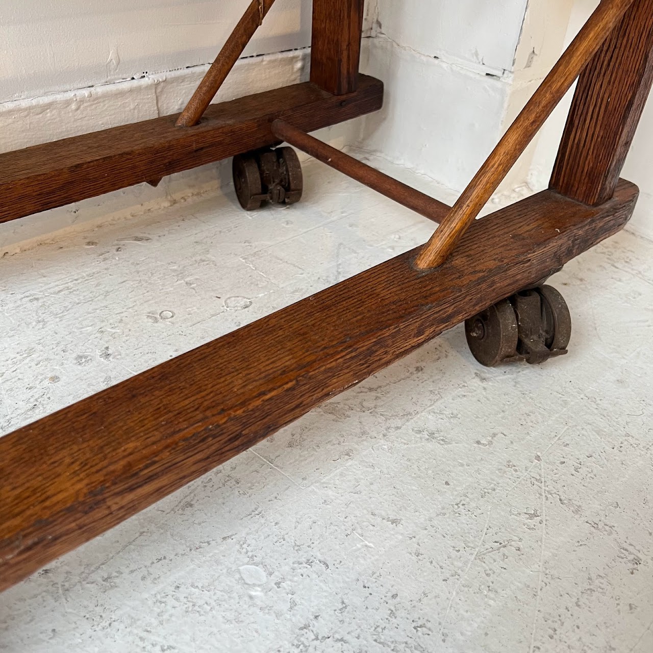 Antique Oak Baker's Rack