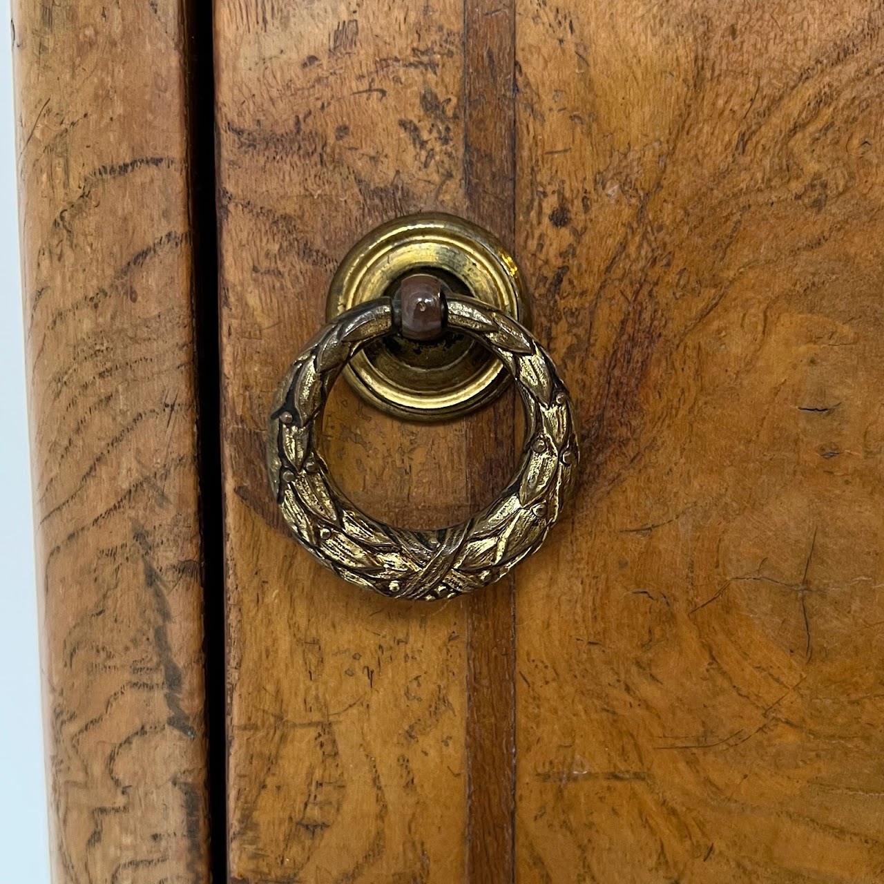 19th C. French Ormolu Mounted Burl Night Stand