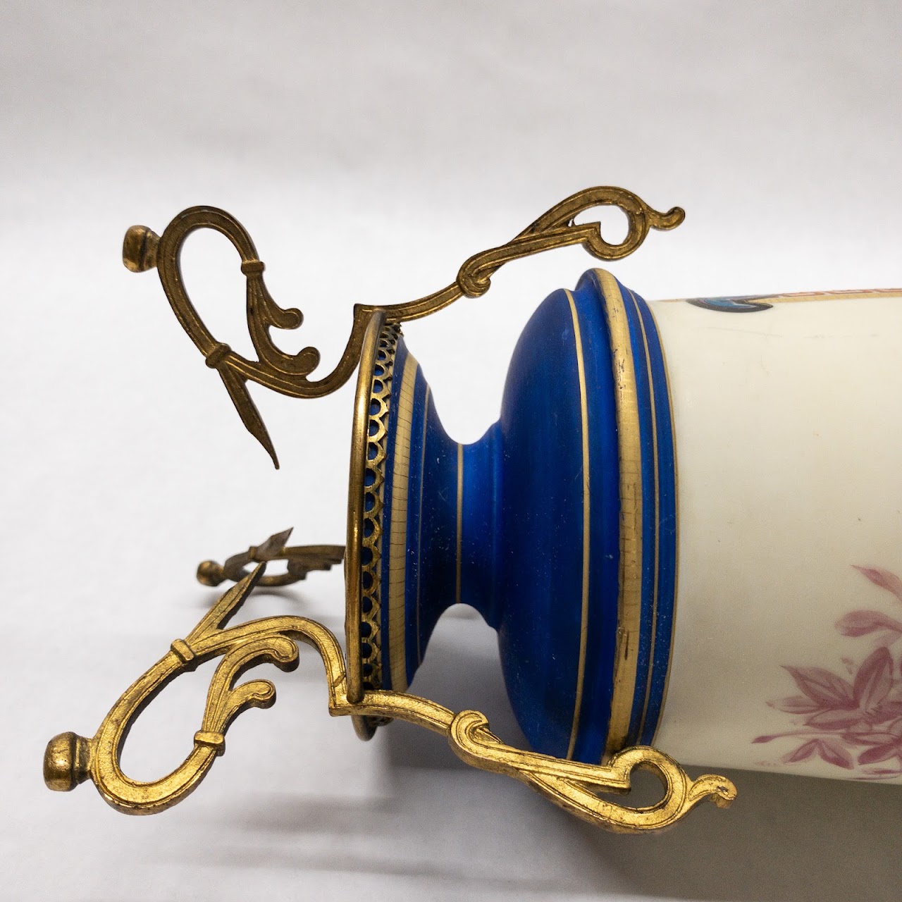 19th C. French Hand-Painted Porcelain Vase Pair