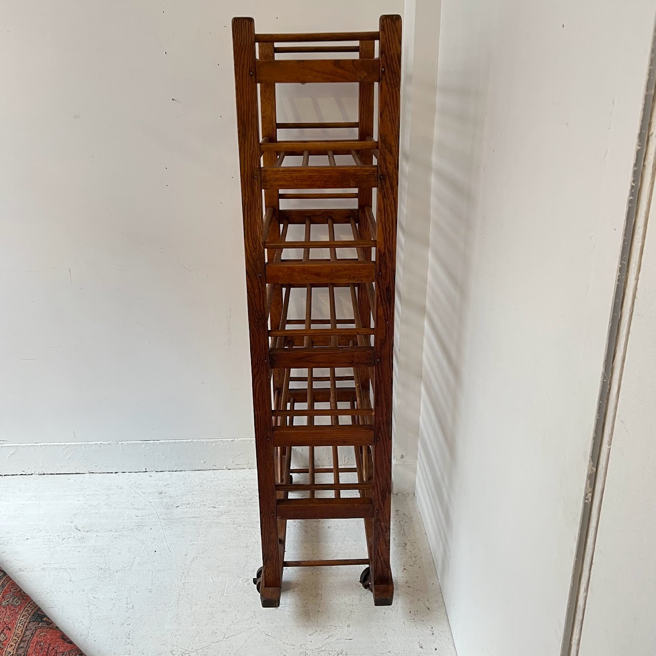 Antique Oak Baker's Rack