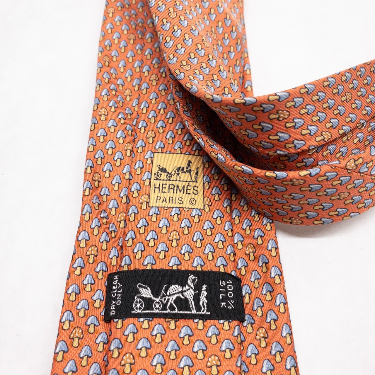 Hermès Silk Mushroom Tie