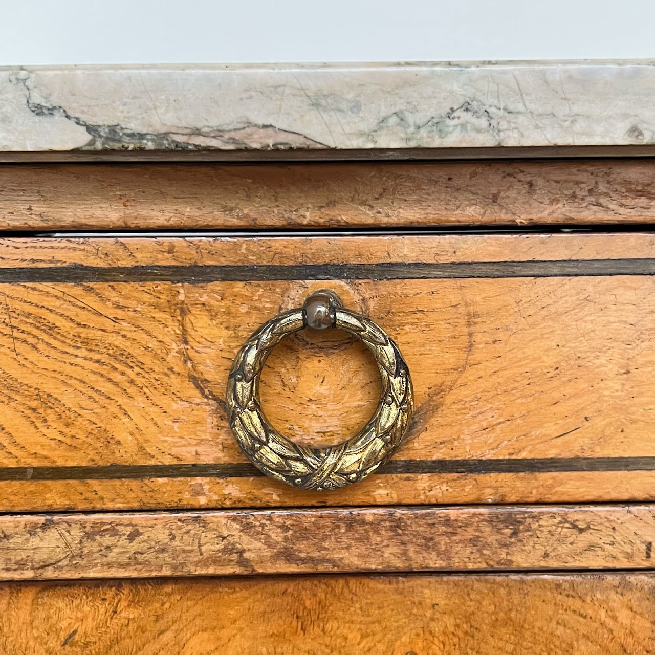 19th C. French Ormolu Mounted Burl Night Stand