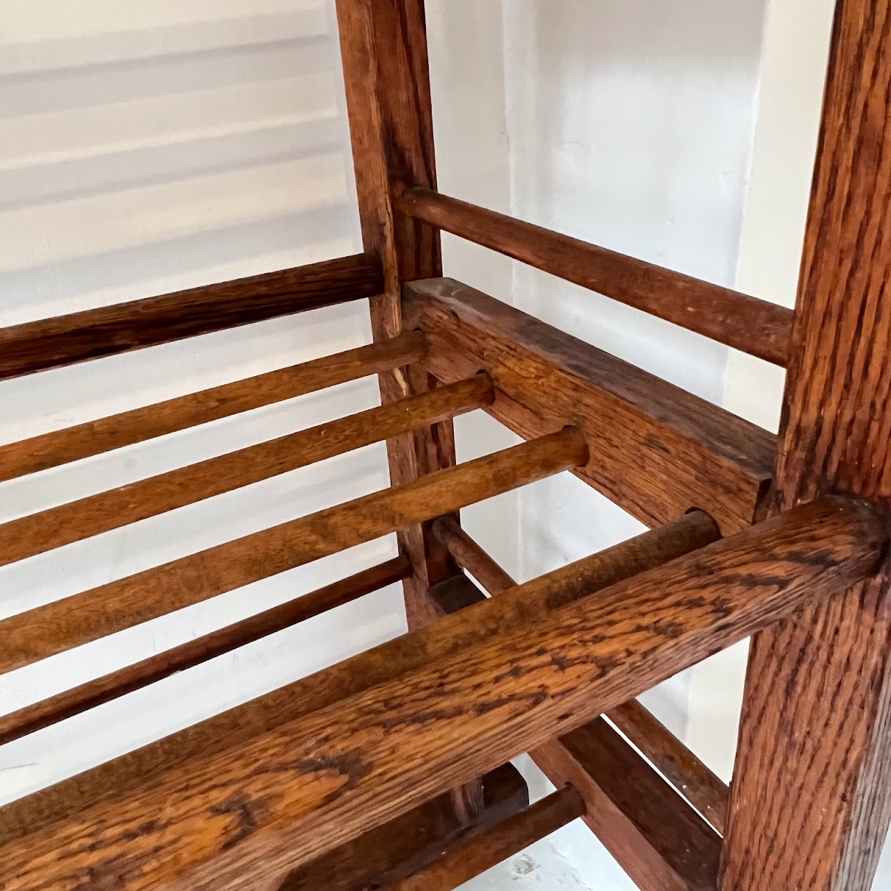 Antique Oak Baker's Rack