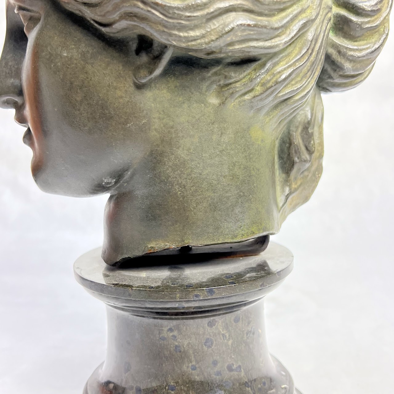 Aphrodite Cast Bronze Classical Bust