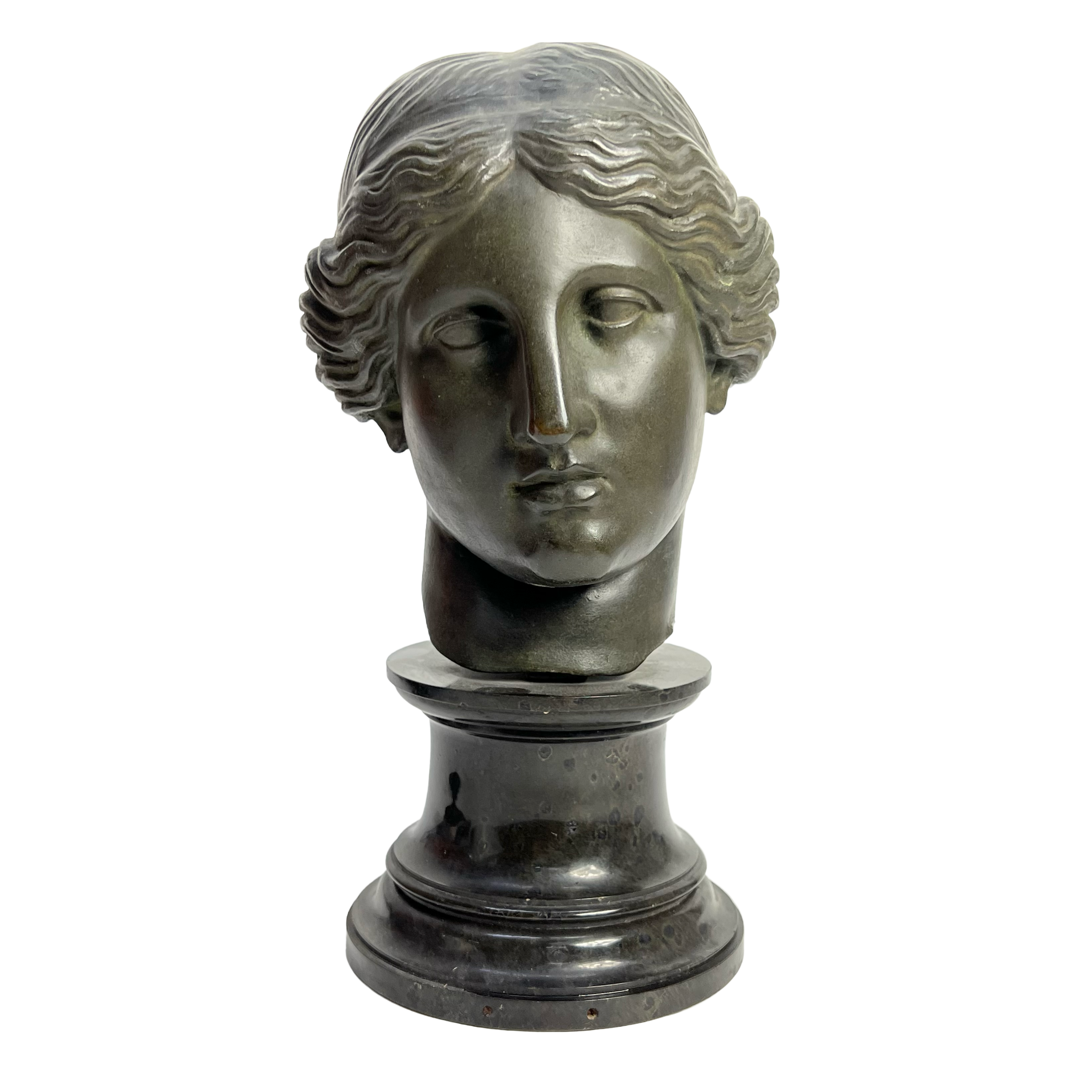 Aphrodite Cast Bronze Classical Bust