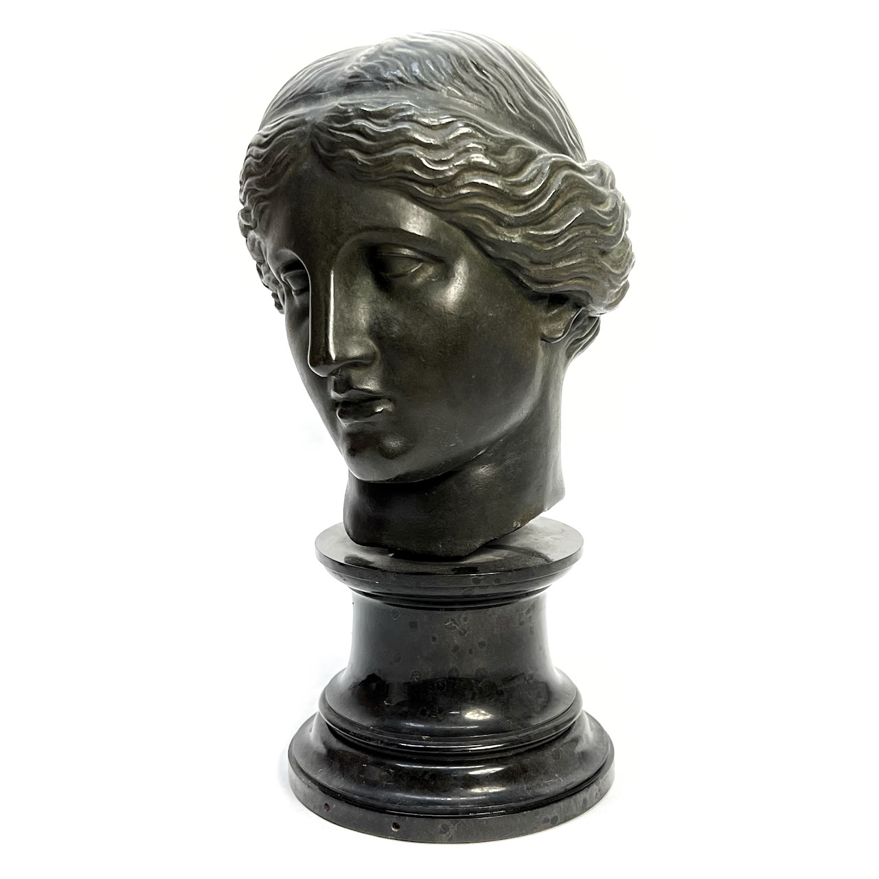 Aphrodite Cast Bronze Classical Bust