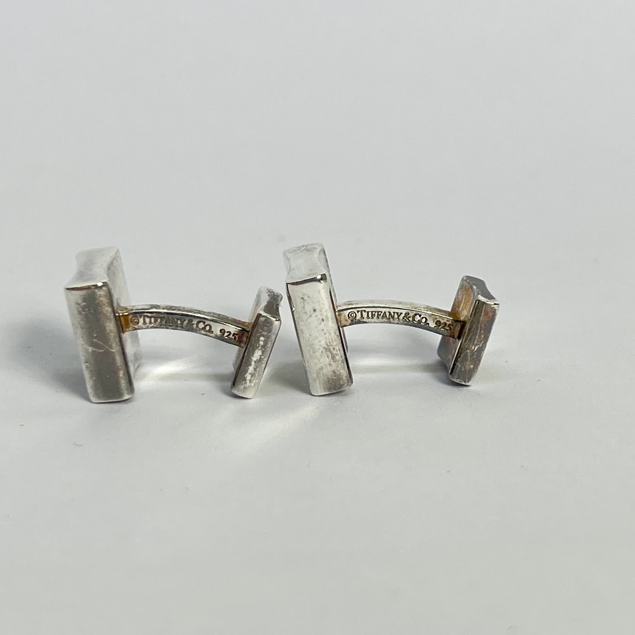 Tiffany & Co. Sterling Silver T & Co. Cufflinks