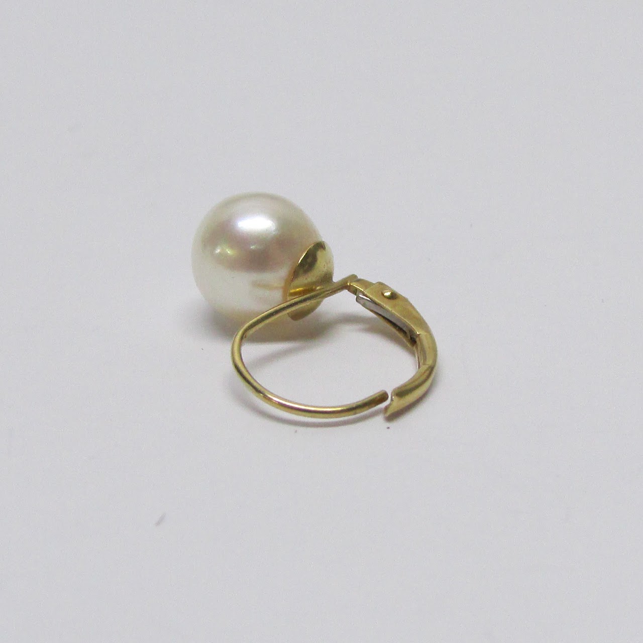 14K Gold & Pearl Earrings