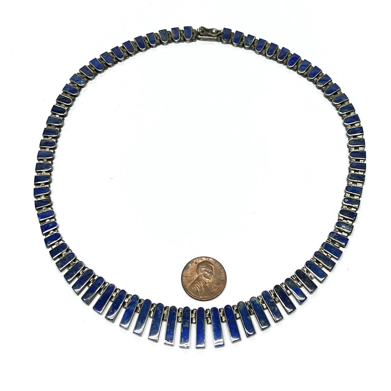 Sterling Silver & Lapis Lazuli Necklace