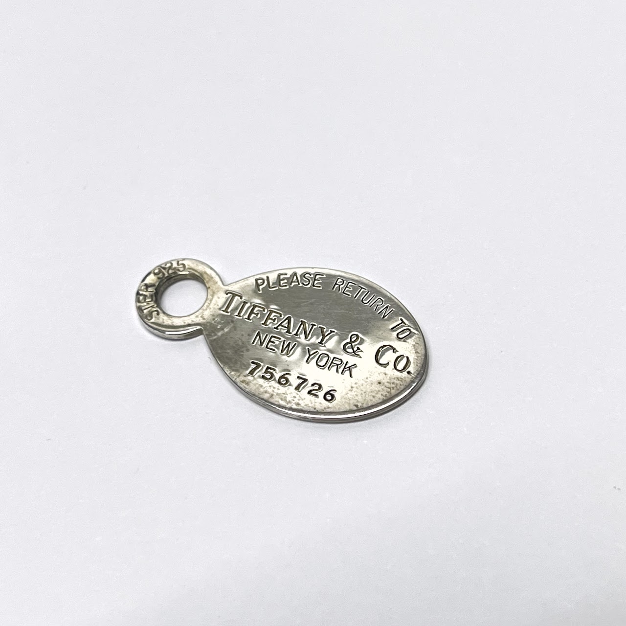 Tiffany & Co. Sterling Silver 'Return To' Charm Key Ring