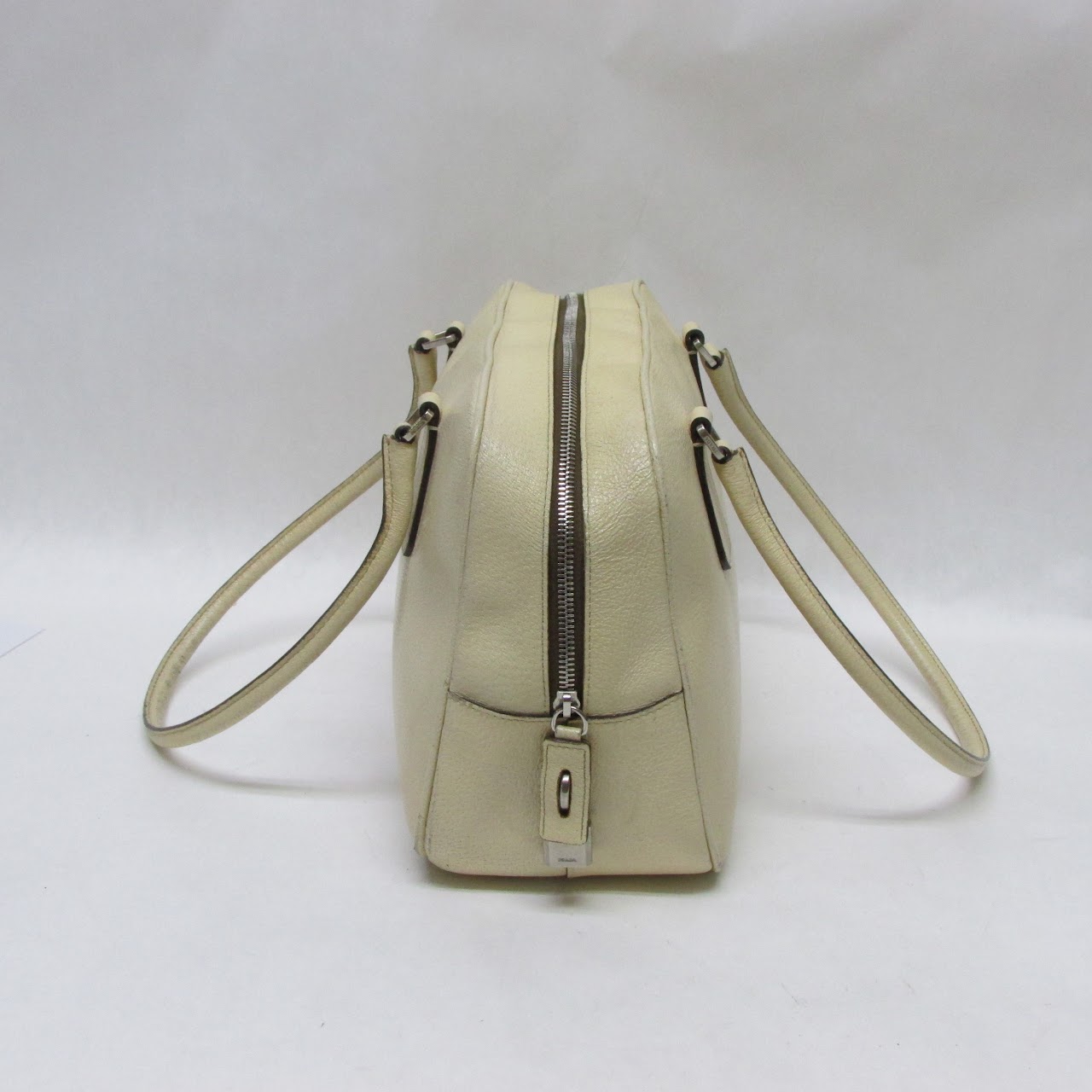 Prada Creme Leather Handbag