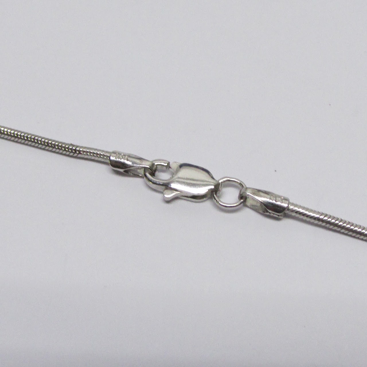 14K White Gold Snake Chain Necklace