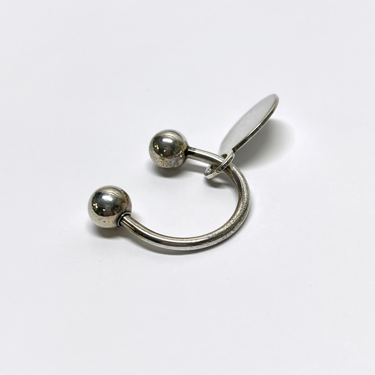 Tiffany & Co. Sterling Silver 'Return To' Charm Key Ring