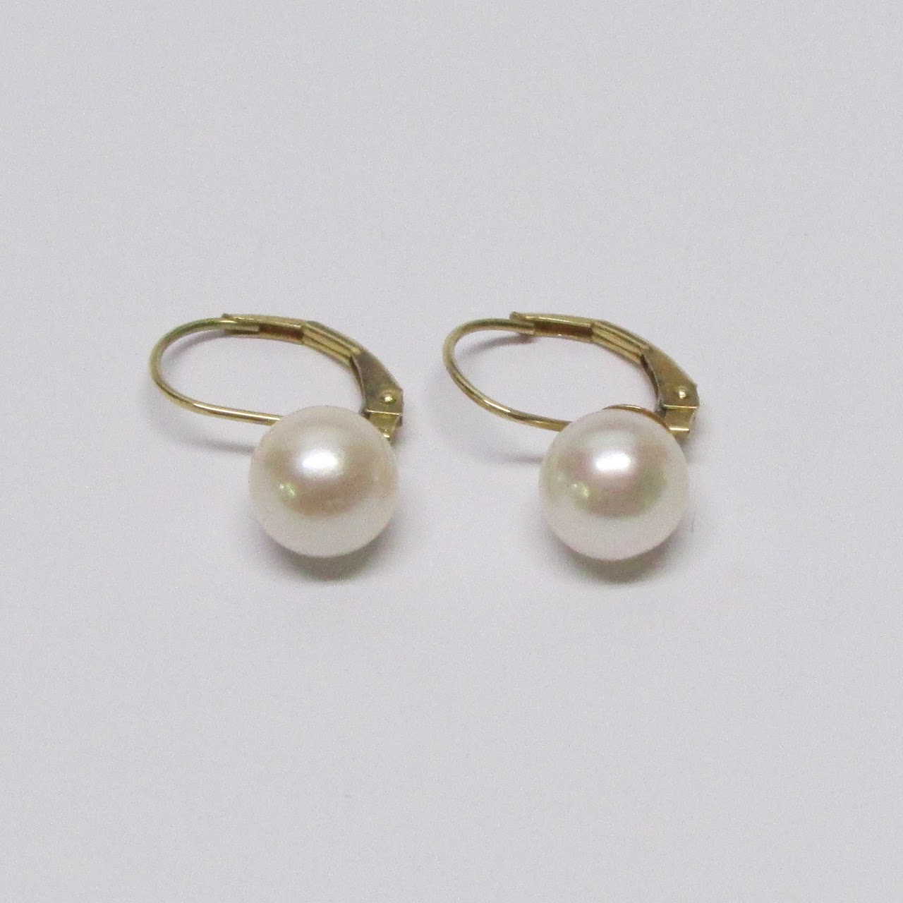 14K Gold & Pearl Earrings