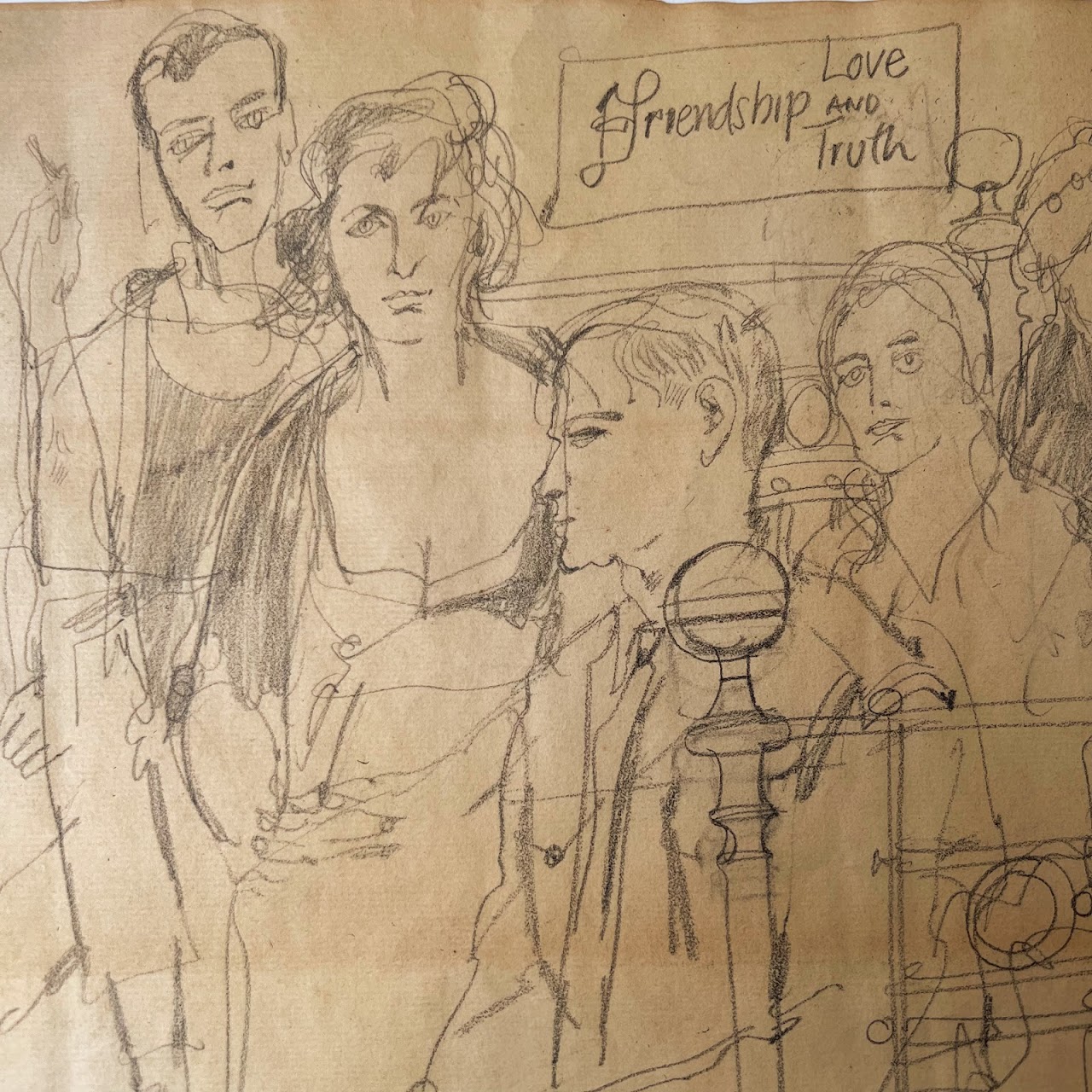 Paul Hogarth Signed 1962 Pencil Drawing