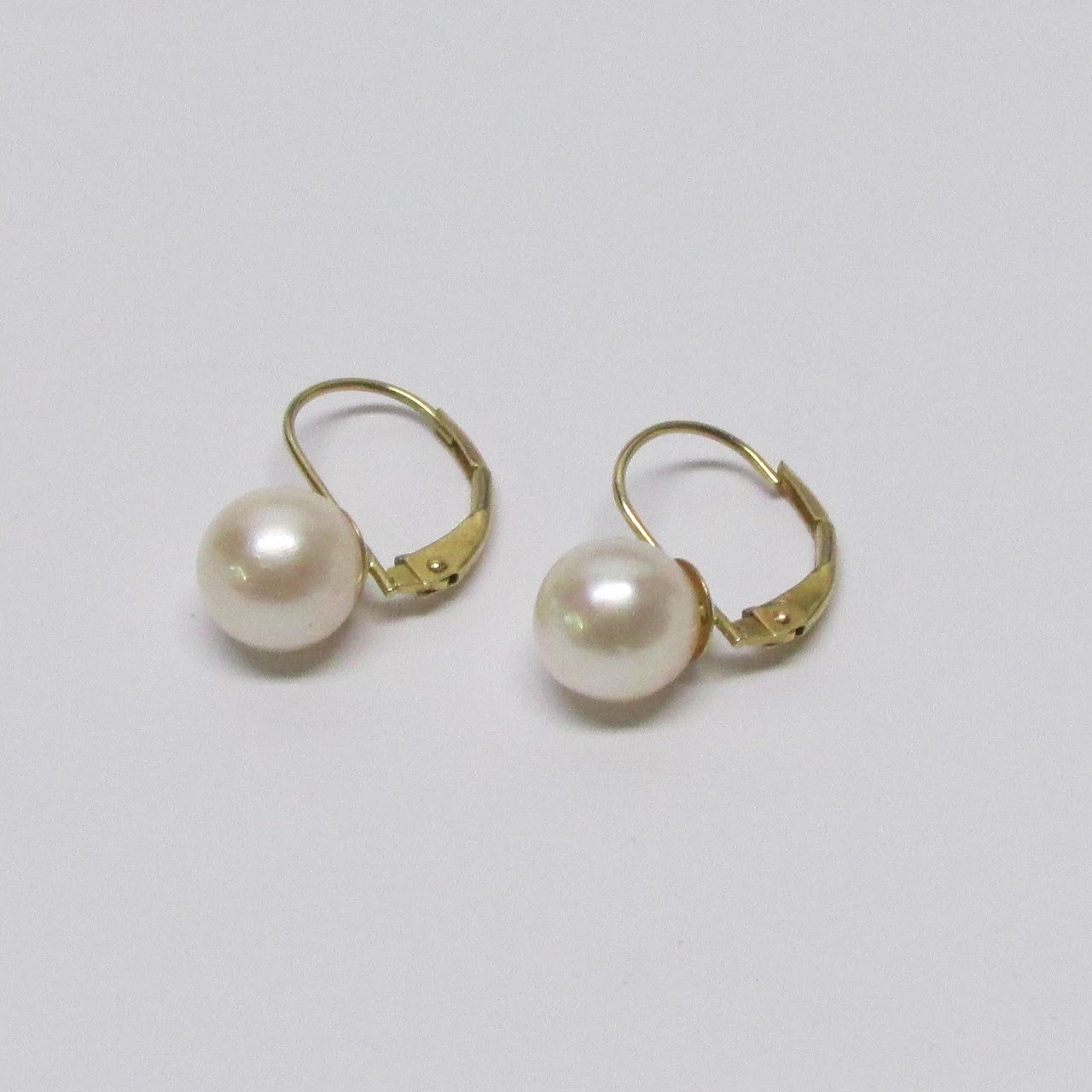 14K Gold & Pearl Earrings