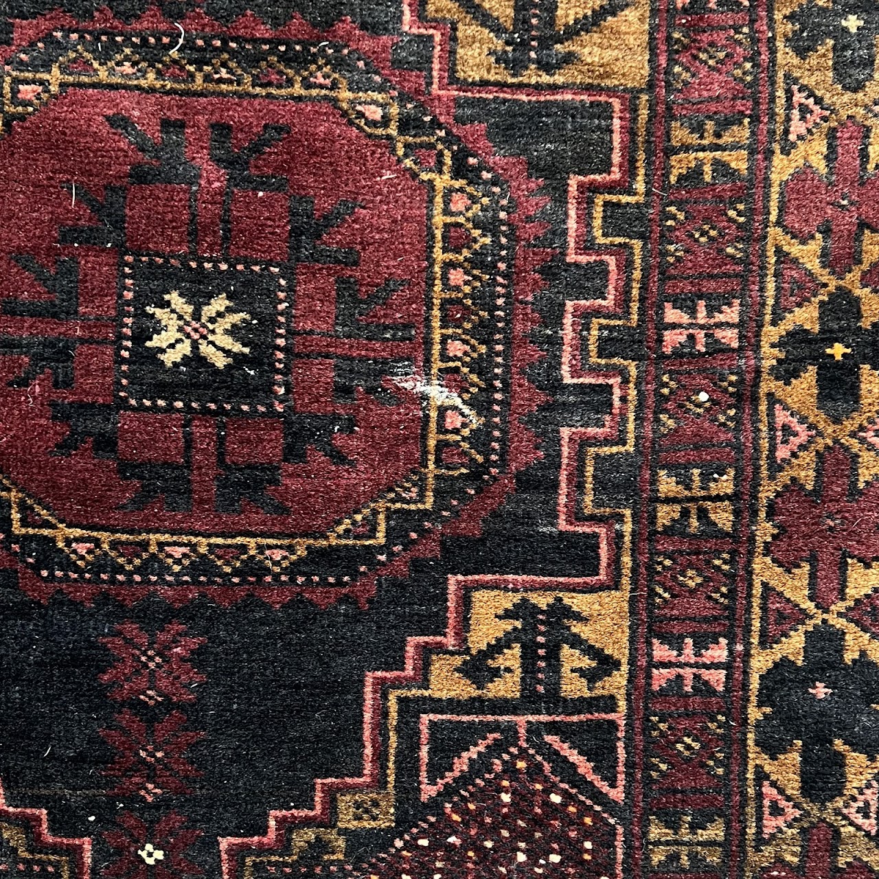 Afghan Medallion Wool Runner