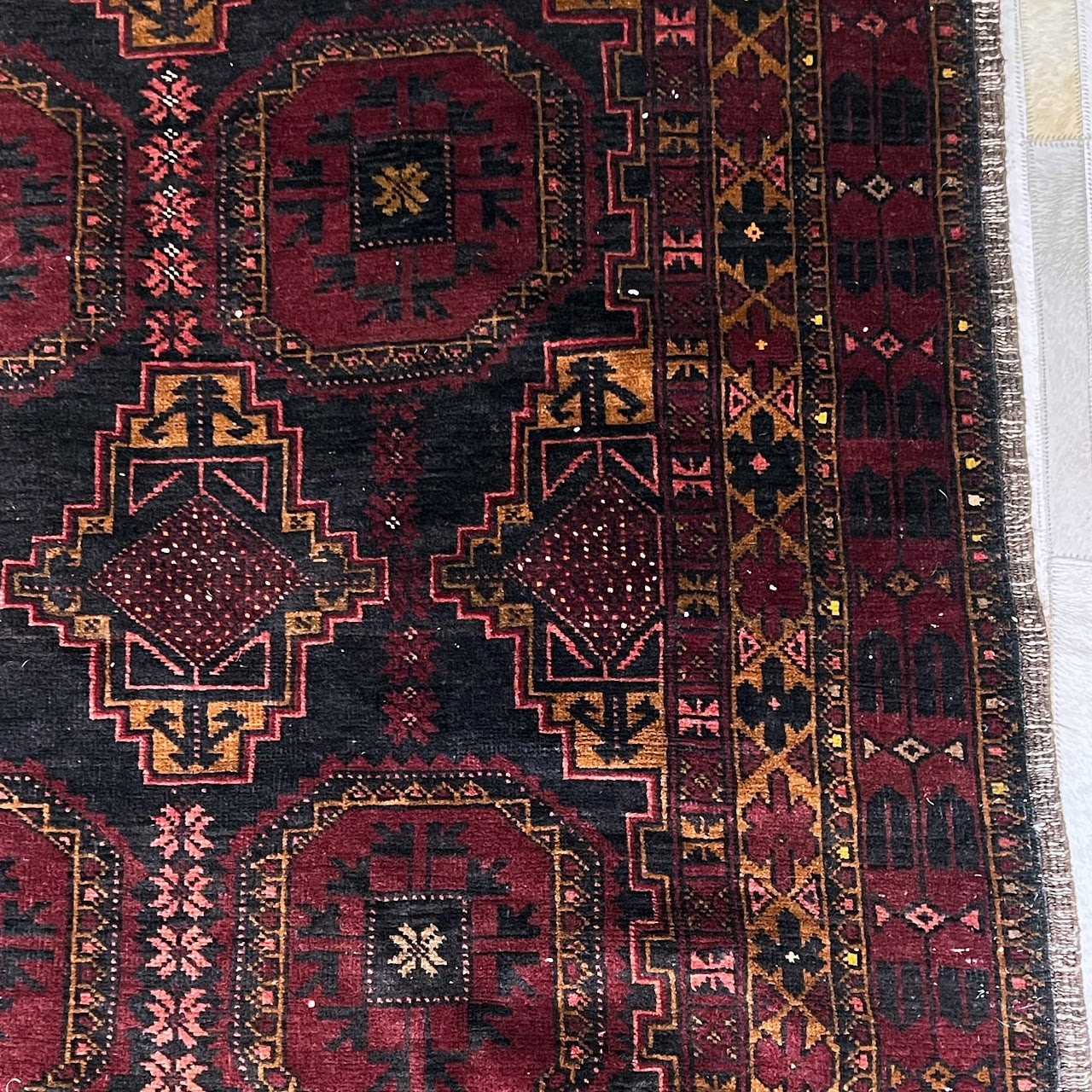 Afghan Medallion Wool Runner