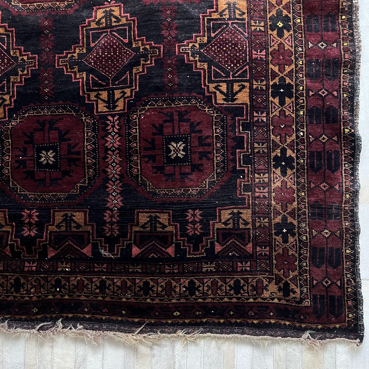 Afghan Medallion Wool Runner