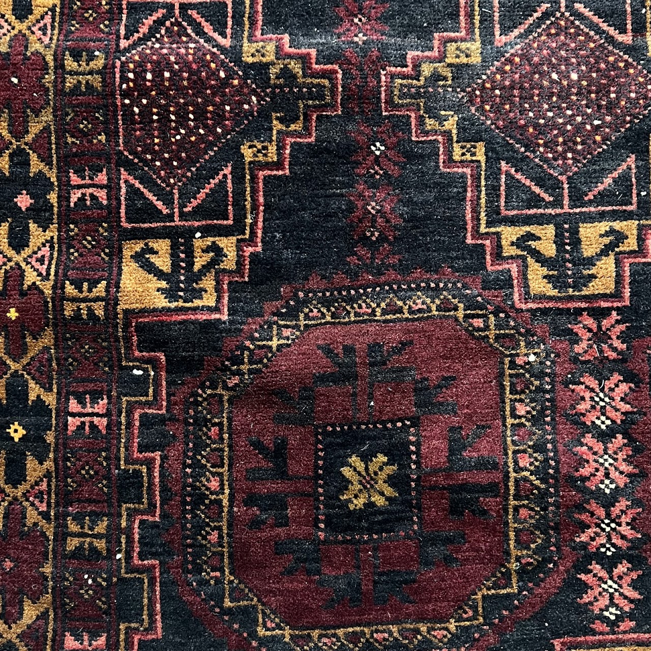 Afghan Medallion Wool Runner