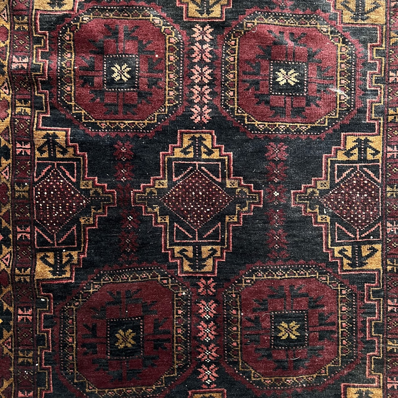 Afghan Medallion Wool Runner