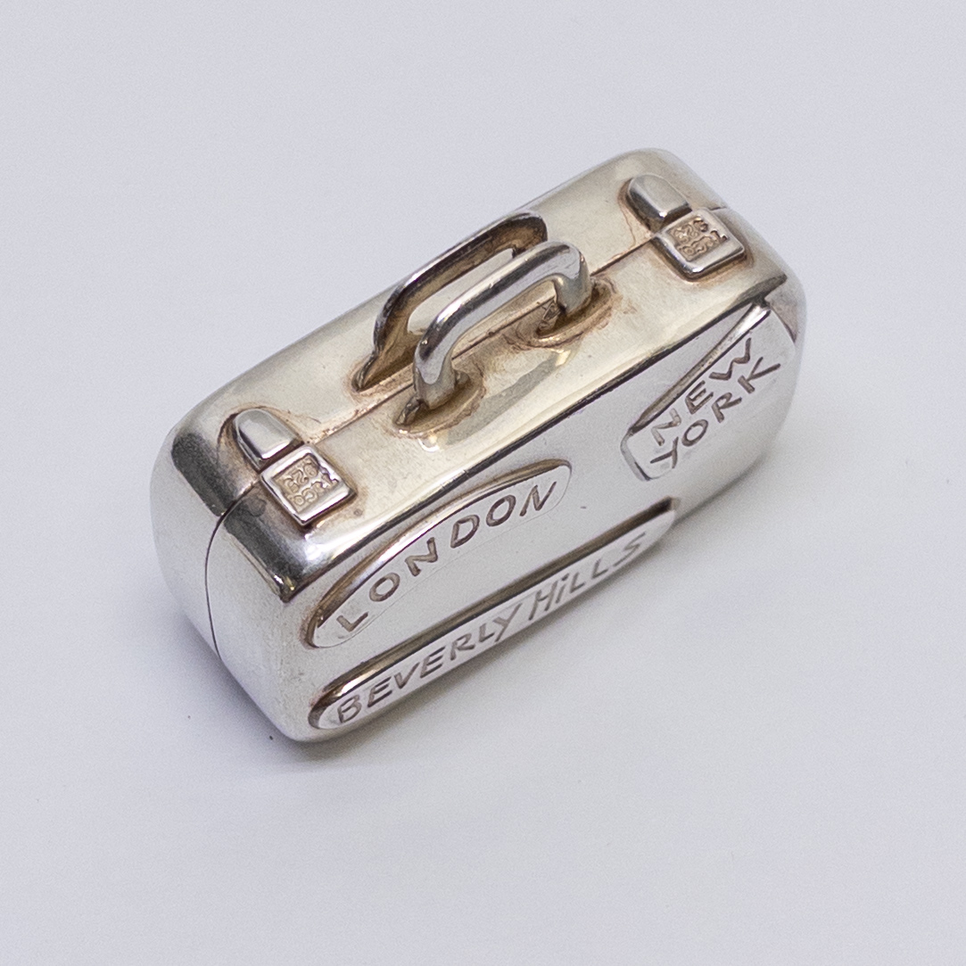 Tiffany & Co. Sterling Silver Suitcase Pillbox
