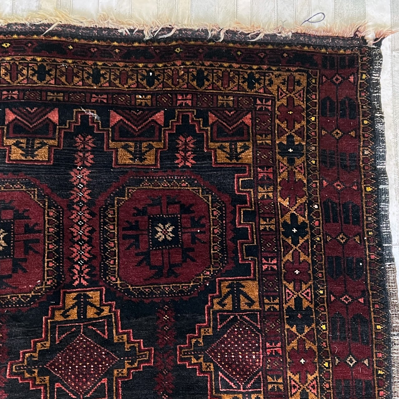 Afghan Medallion Wool Runner