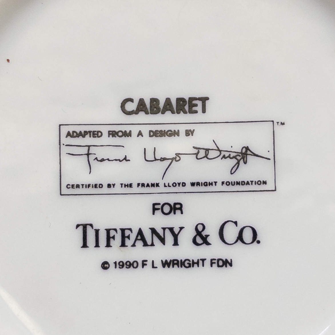 Tiffany & Co. Frank Lloyd Wright Cabaret Mug