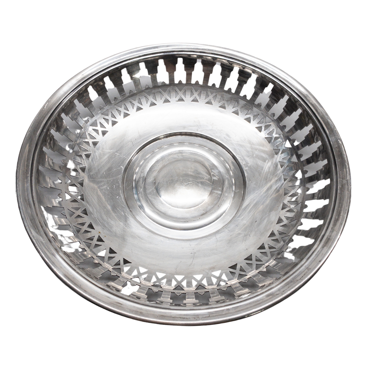 Christofle Silver Plated Pierced Bowl