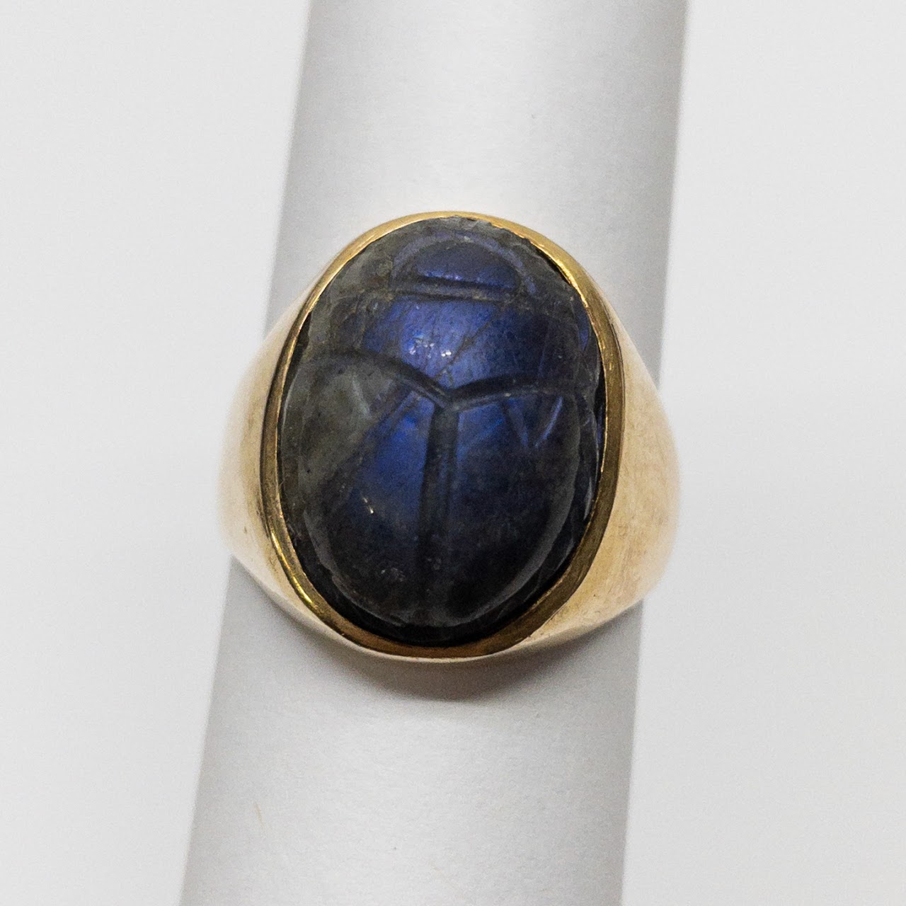 14K Gold Scarab Ring