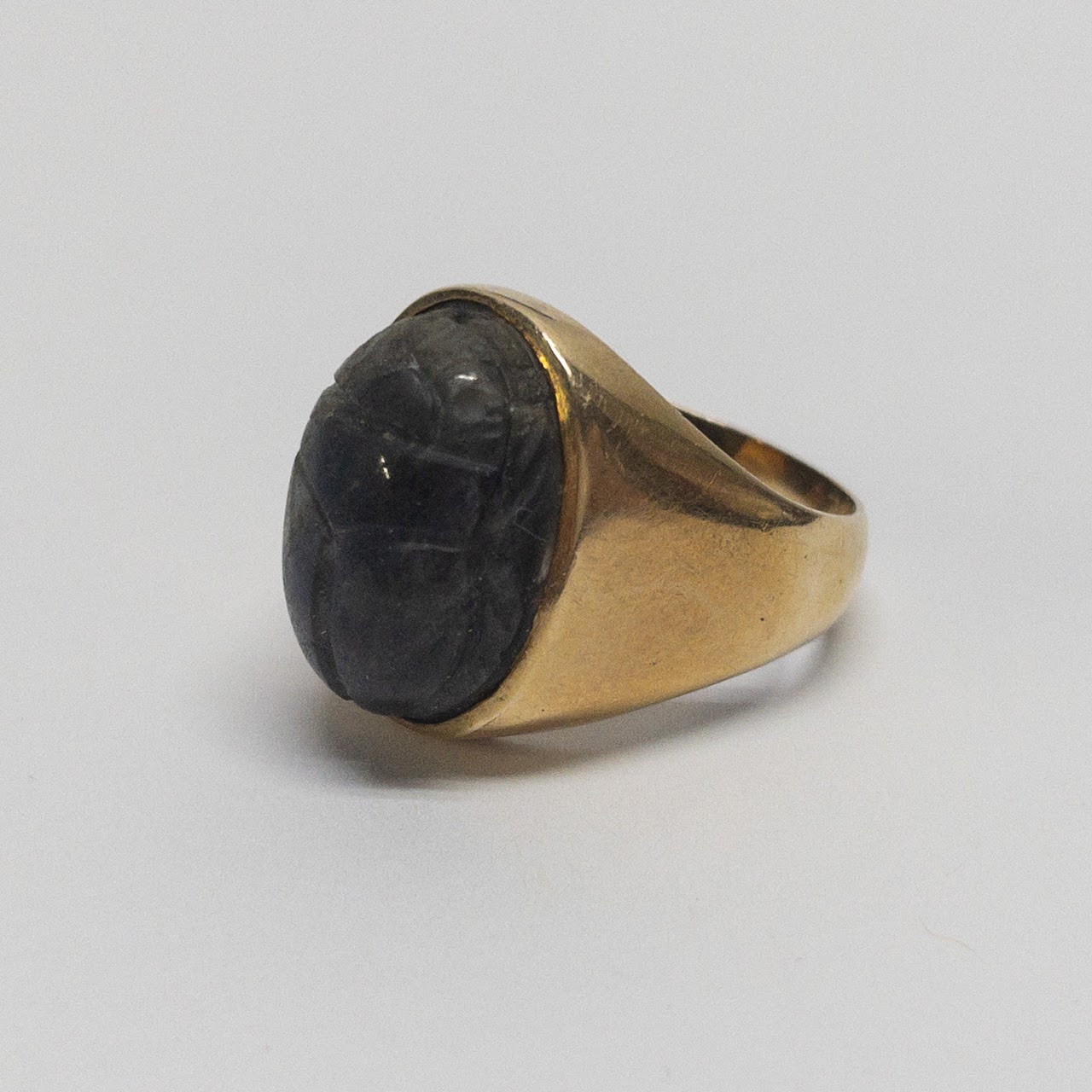 14K Gold Scarab Ring