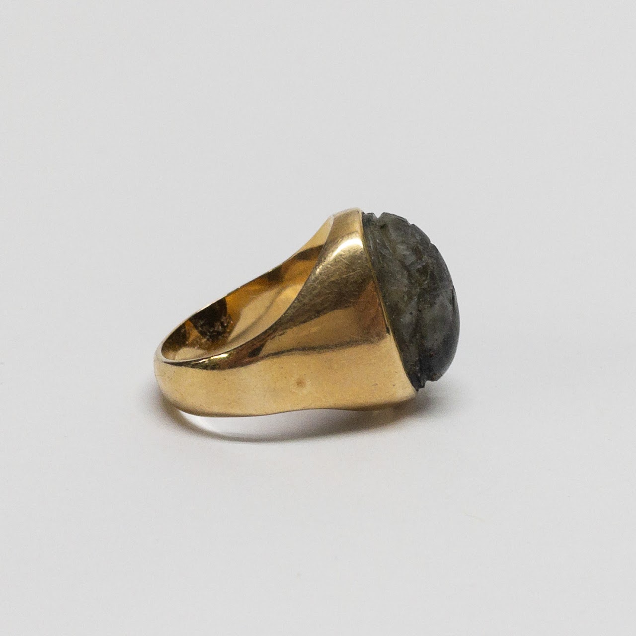 14K Gold Scarab Ring