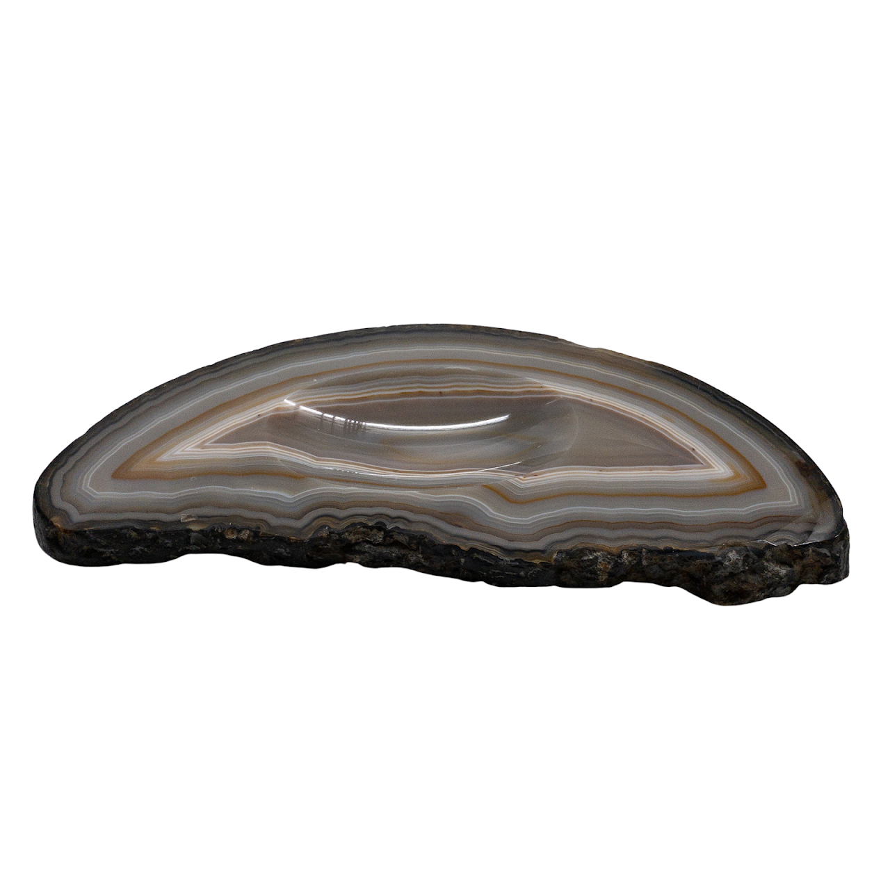 Polished Agate Slice Trinket Dish