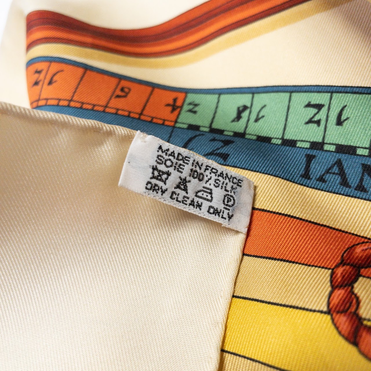 Hermès Silk Zodiac Scarf