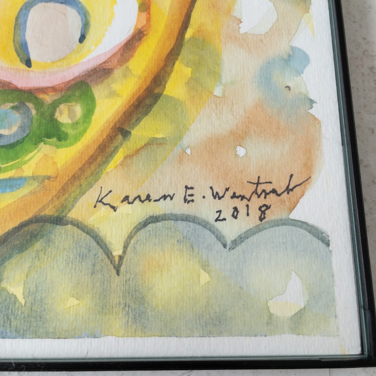 Karen E. Weintraub Signed Watercolor Painting