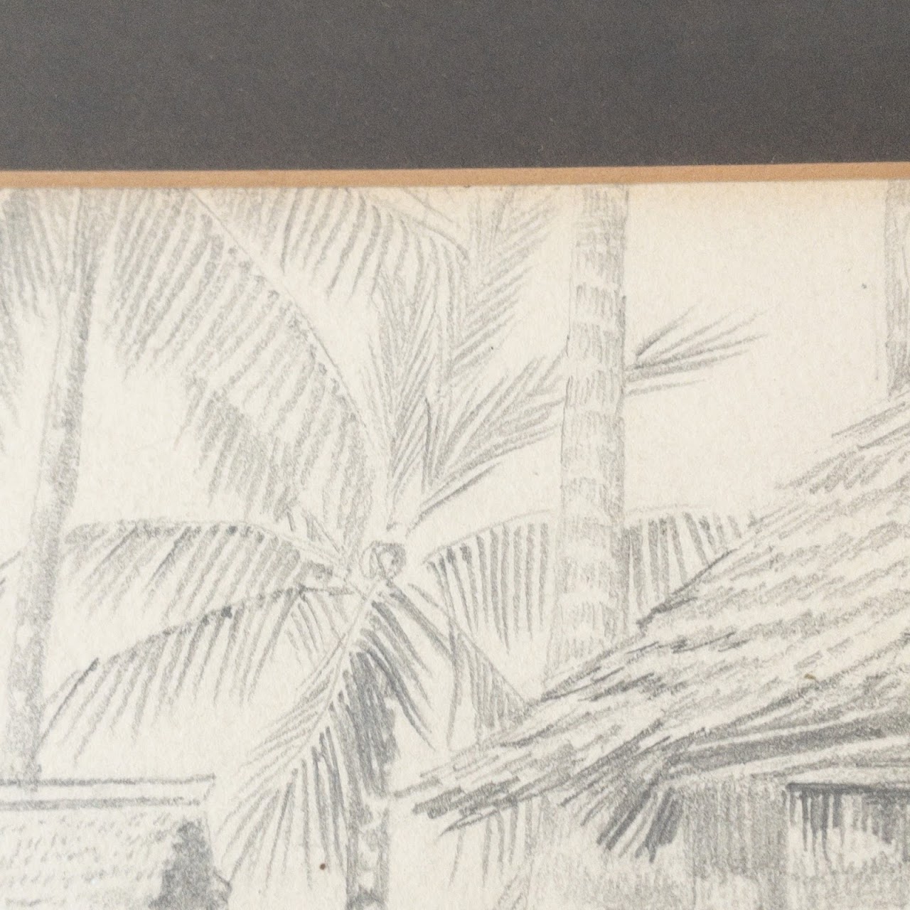 Unsigned 1910 Pencil Drawing