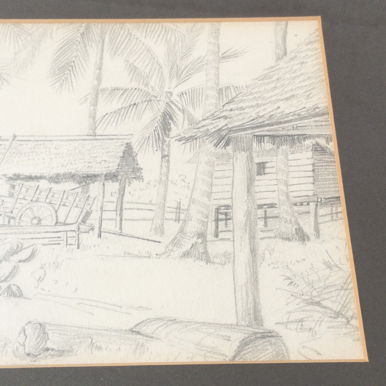 Unsigned 1910 Pencil Drawing