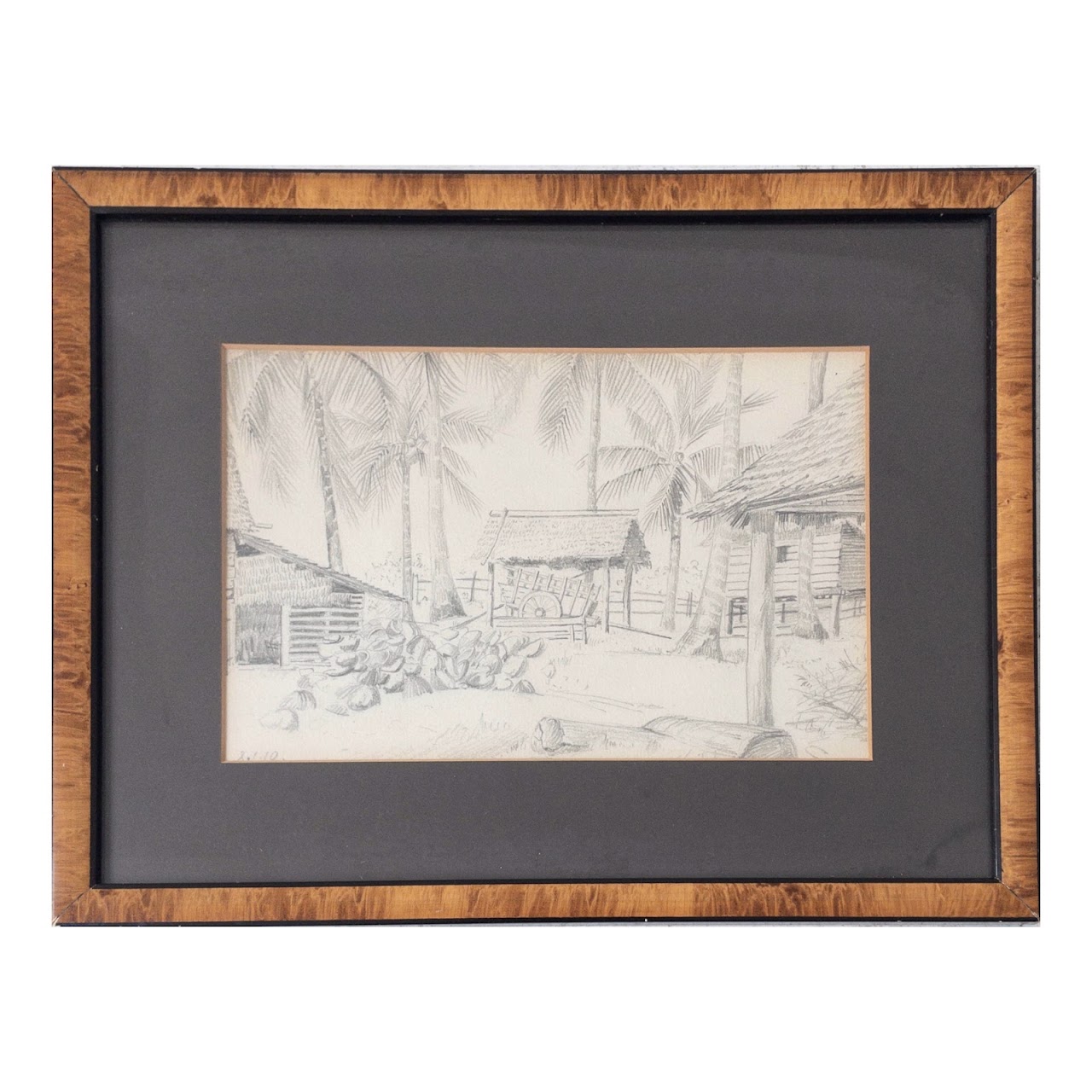 Unsigned 1910 Pencil Drawing